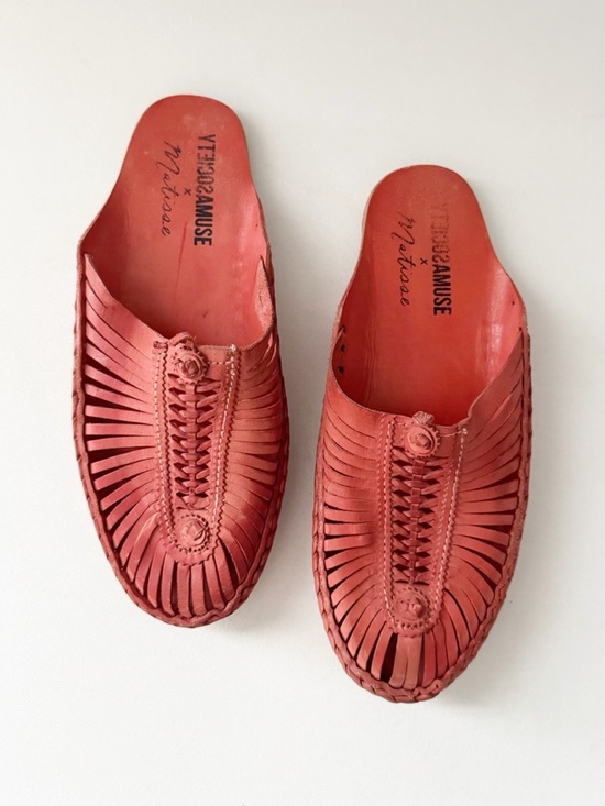 Matisse Shoes - Matisse x Amuse Society Morocco Leather Mule Huarache 9 Artisan Red Boho Mexican